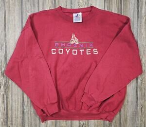 Vintage Phoenix Coyotes Logo Athletic Crewneck Sweatshirt Mens 2XL NHL Hockey